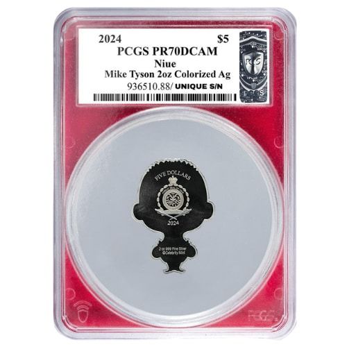 Buy 2024 PCGS PR-70 2 oz Celebrity Mint Mike Tyson Colorized Chibi