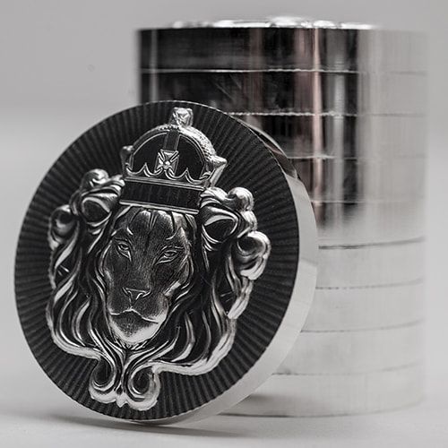 純銀　スコッツデール ライオン　スタッカー 2 oz Scottsdale Mint Stacker Silver Round - Lowest Price