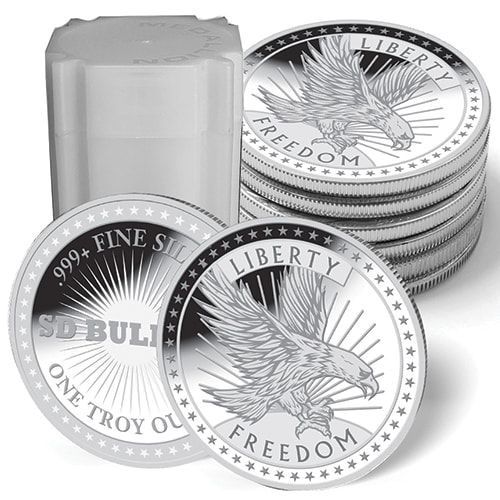 1 oz SD Bullion Silver Freedom Round - Old Design
