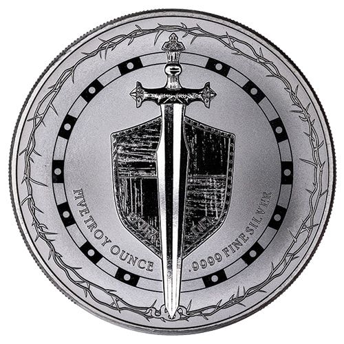 2023 5 oz Sword of Truth Silver Coin - High Relief