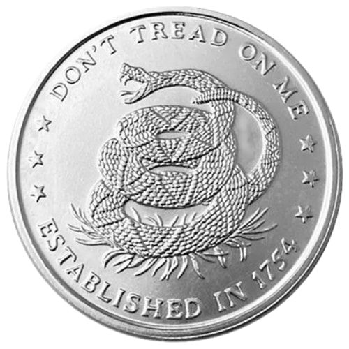 1\u0020oz\u0020Don\u0027t\u0020Tread\u0020On\u0020Me\u0020Silver\u0020Round