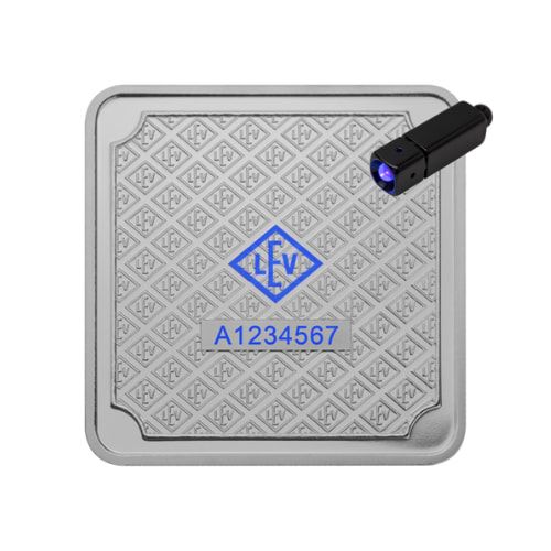 100 oz Geiger Security Square Silver Bar