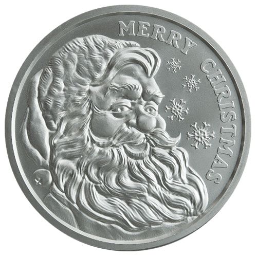 2023\u00201\u0020oz\u0020Santa\u0020Silver\u0020Round