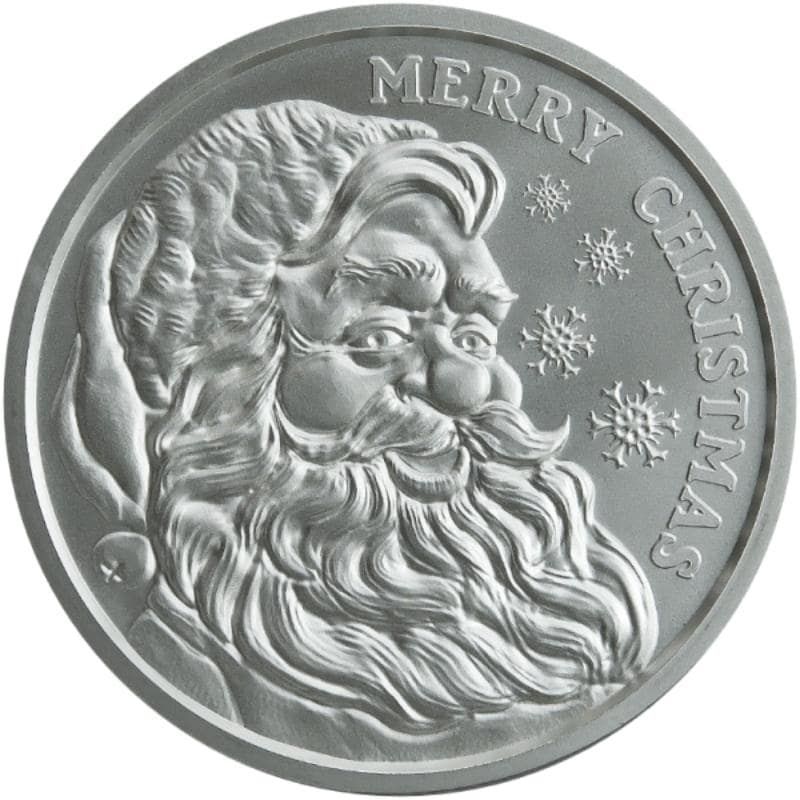 2022\u00201\u0020oz\u0020Santa\u0020Silver\u0020Round