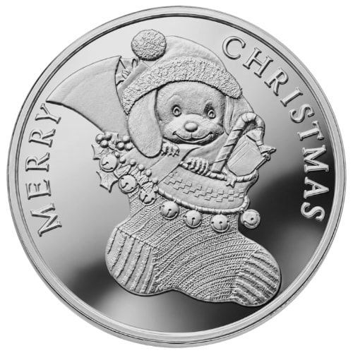 2026\u00201\u0020oz\u0020Puppy\u0020in\u0020a\u0020Stocking\u0020Silver\u0020Round