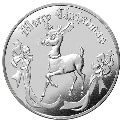 2025\u00201\u0020oz\u0020Rudolph\u0020Silver\u0020Round