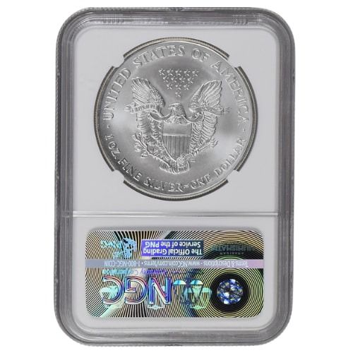 CAFF TERRACE Familia 流星　SEC シリアル Mexico 1987-Mo Silver Onza Libertad Doubled Die Reverse KM-494.1