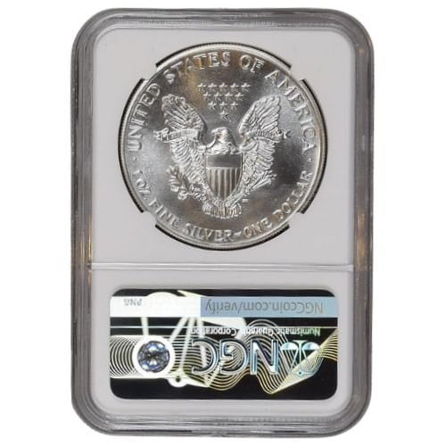 1988 NGC MS-69 American Silver Eagle Coin (Brown Label)