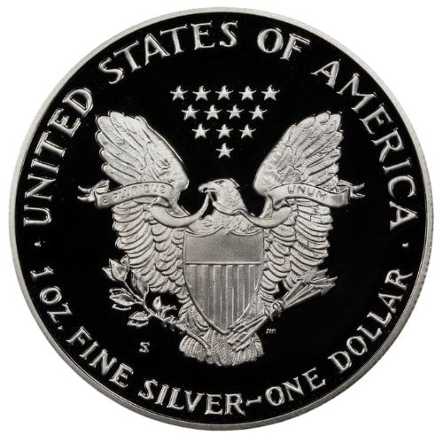 1989-S 1 oz American Silver Eagle Proof Coin w/Box & COA