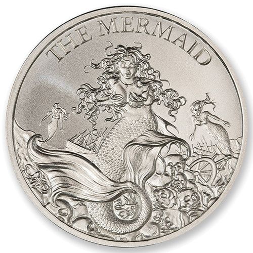 1.5\u0020oz\u0020Mermaid\u0020Silver\u0020Round