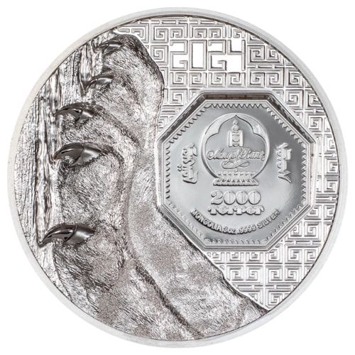 Buy 2024 3 oz Snow Leopard Colorized Proof Silver Coin | SD Bullion