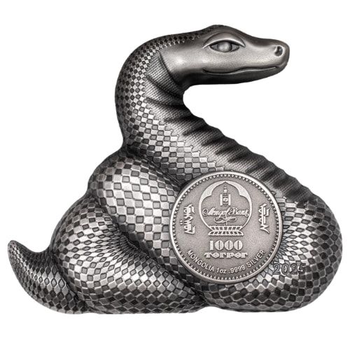 Buy 2025 1 oz Nimble Silver Snake Coin - Lunar Year Collection