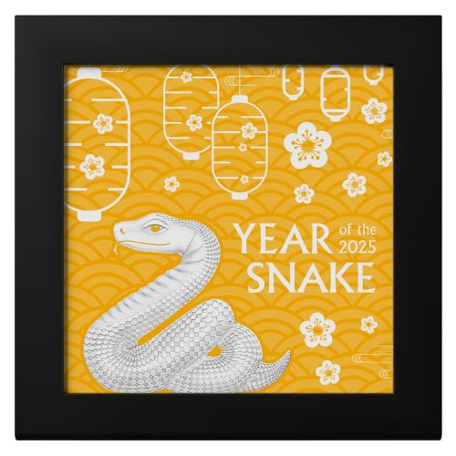Buy 2025 1 oz Nimble Snake Gilded Silver Coin - Lunar Year