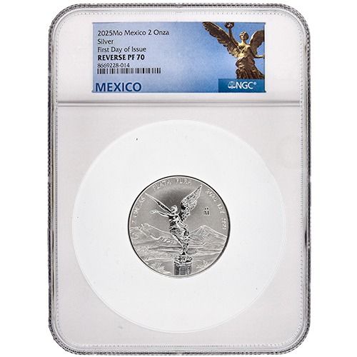 Buy 2025 NGC PF-70 First Day of Issue 2 oz Mexican Silver Libertad
