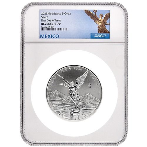 Buy 2025 NGC PF-70 First Day of Issue 5 oz Mexican Silver Libertad