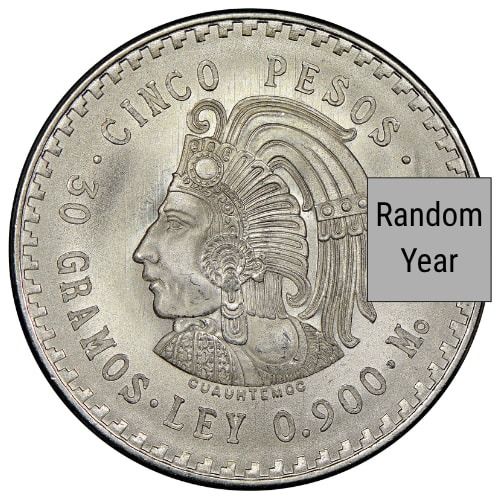 1947\u002D1948\u0020Mexican\u00205\u0020Pesos\u002030\u0020Gram\u0020Silver\u0020Coin\u0020\u002D\u0020Cuauhtemoc\u0020Design