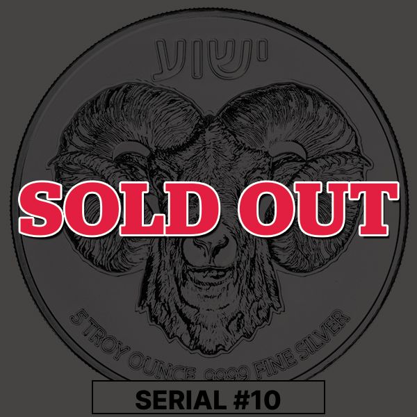 2024\u00205\u0020oz\u0020Ram\u0020of\u0020Calvary\u0020High\u0020Relief\u0020Silver\u0020Coin\u0020\u002D\u0020Serial\u0020\u002310