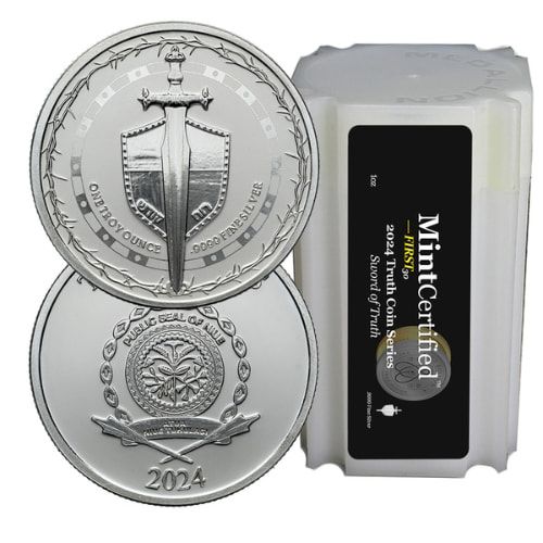 2024\u00201\u0020oz\u0020Silver\u0020Sword\u0020of\u0020Truth\u0020MintCertified\u2122\u0020FIRST30\u0020\u007C\u0020Sealed\u0020Tube