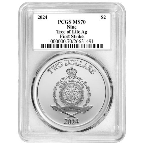 Buy 2024 PCGS MS-70 First Strike 1 oz Tree of Life Silver Coin