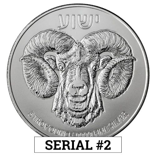 2025\u00205\u0020oz\u0020Ram\u0020of\u0020Calvary\u0020High\u0020Relief\u0020Silver\u0020Coin\u0020\u002D\u0020Serial\u0020\u00232