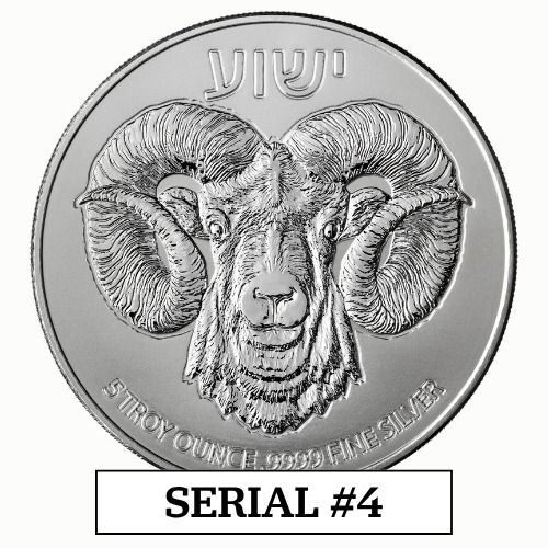 2026\u00205\u0020oz\u0020Ram\u0020of\u0020Calvary\u0020High\u0020Relief\u0020Silver\u0020Coin\u0020\u002D\u0020Serial\u0020\u00234