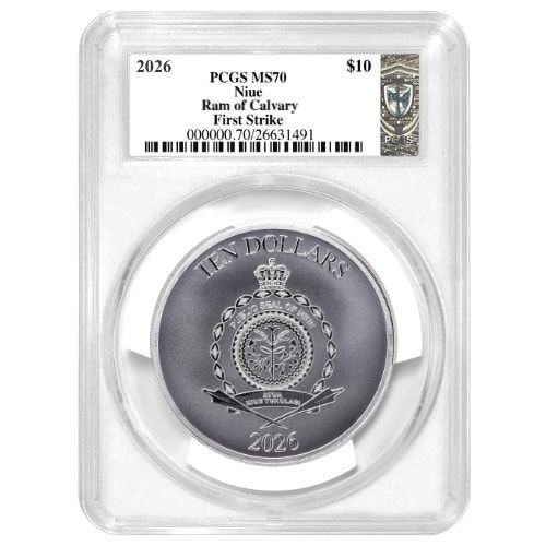 Buy 2026 PCGS MS-70 First Strike 5 oz Ram of Calvary High Relief
