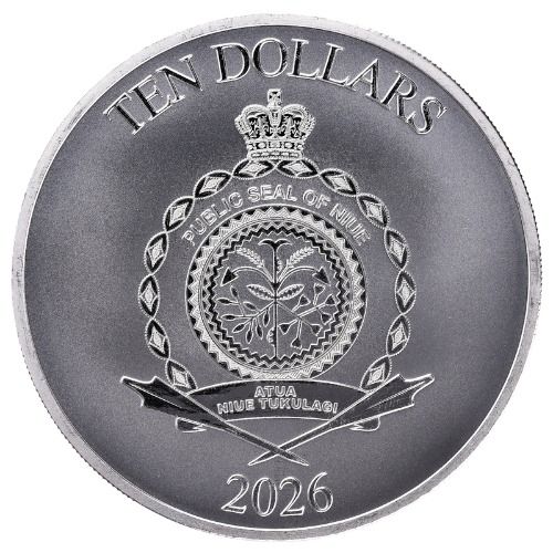 Buy 2026 5 oz Roaring Lion High Relief Silver Coin | SD Bullion