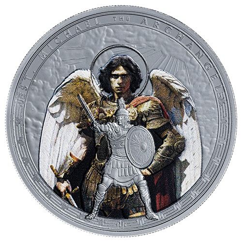 2025\u00201\u0020oz\u0020Patron\u0020Saints\u003A\u0020St.\u0020Michael\u0020the\u0020Archangel\u0020Colorized\u0020Black\u0020Proof\u0020Silver\u0020Coin