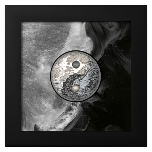 Buy 2024 1 oz Yin and Yang Black Proof Silver Coin | SD Bullion