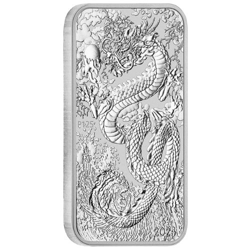 2024 1 oz Dragon Rectangular Silver Coin