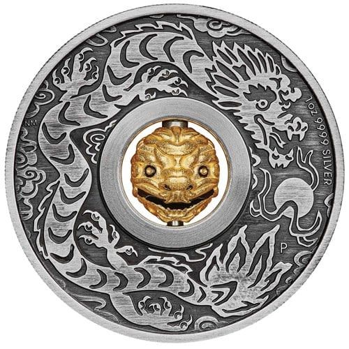 2024\u00201\u0020oz\u0020Year\u0020of\u0020the\u0020Dragon\u0020Rotating\u0020Charm\u0020Antique\u0020Silver\u0020Coin