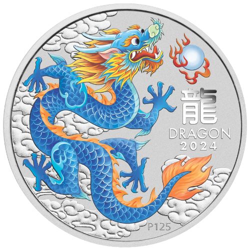 2024\u00201\u0020oz\u0020Blue\u0020Colored\u0020Dragon\u0020Silver\u0020Coin