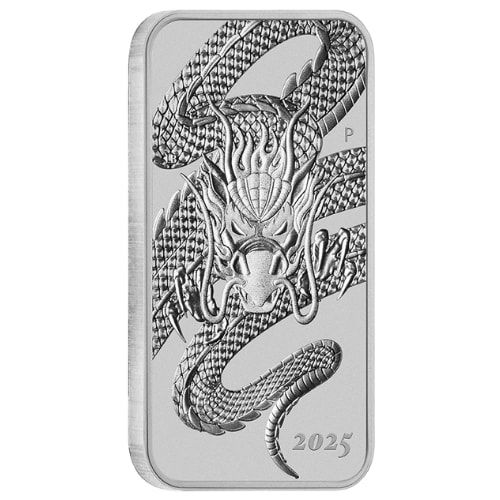 Buy 2025 1 oz Dragon Rectangular Silver Coin | SD Bullion