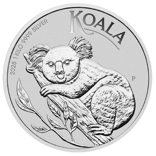2025\u00201\u0020Kilo\u0020Australian\u0020Koala\u0020Silver\u0020Coin\u0020BU