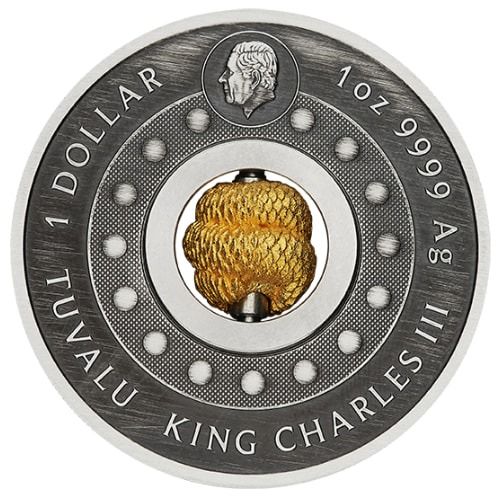 2025 Year of the Snake 銀貨 1オンス Buy 2025 1 oz Year of the Snake Rotating Charm Antique Silver Coin