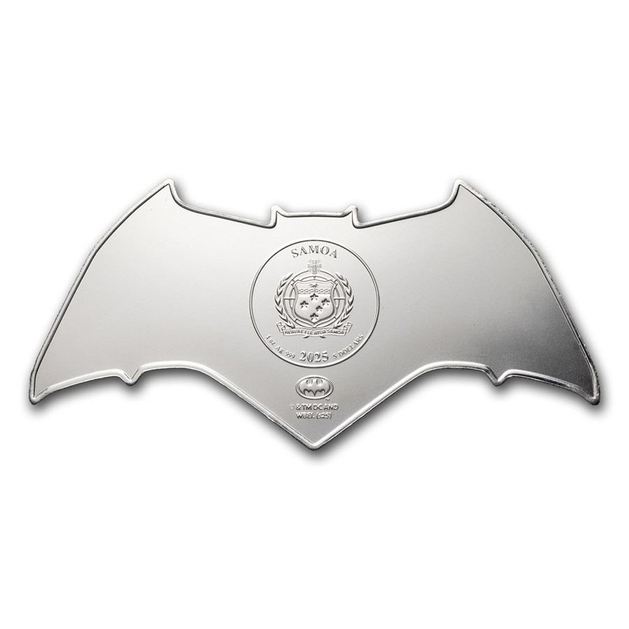 Buy 2025 1 oz Batman Batarang Proof Shaped Silver Coin | SD
