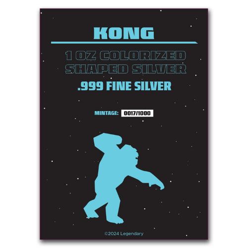 KONG 1オンス銀貨④ Buy 2024 1 oz King Kong Colorized Shaped Silver | SD Bullion