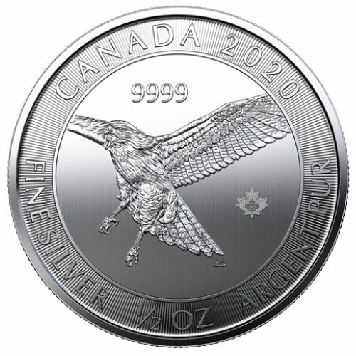 2020\u00201\u002F2\u0020oz\u0020Canadian\u0020Birds\u0020of\u0020Prey\u0020Series\u0020\u002D\u0020Red\u002DTailed\u0020Hawk\u0020Silver\u0020Coin