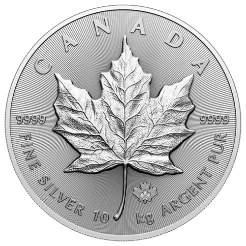 Buy 2025 10 Kilo Canadian Big Maple Leaf Silver Coin | SD Bullion