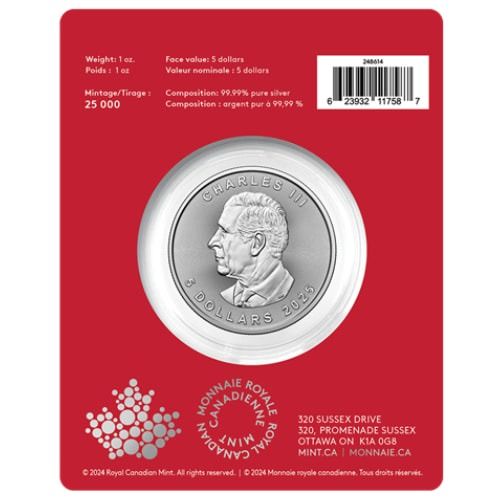 苺　0520-1 2025 1 oz Canadian Silver Maple Leaf Coin - Year of the