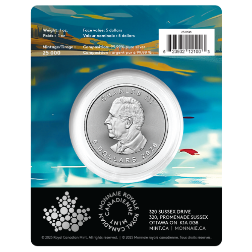 Buy 2026 1 oz Canadian Silver Maple Leaf Coin - Celebration! Privy
