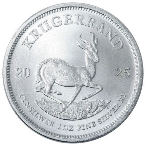 2025\u00201\u0020oz\u0020South\u0020African\u0020Silver\u0020Krugerrand\u0020Coin\u0020BU