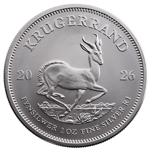 2026 1 oz South African Silver Krugerrand Coin BU