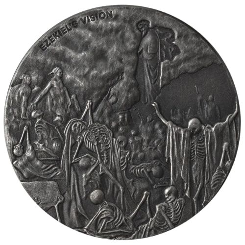 2016\u00202\u0020oz\u0020Ezekiel\u0027s\u0020Vision\u0020Proof\u0020Antique\u0020Silver\u0020Coin\u0020\u002D\u0020Biblical\u0020Series