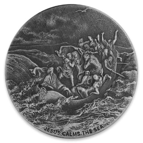 2017\u00202\u0020oz\u0020Jesus\u0020Calms\u0020The\u0020Sea\u0020Proof\u0020Antique\u0020Silver\u0020Coin\u0020\u002D\u0020Biblical\u0020Series