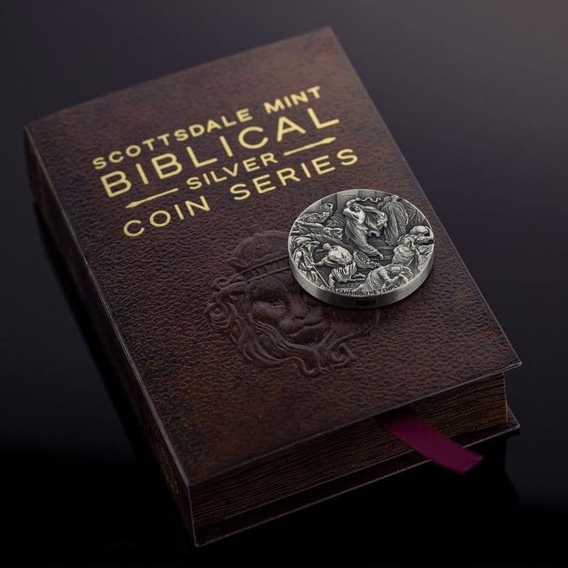 Buy 2022 2 oz Cleansing the Temple Silver Coin - Biblical Series