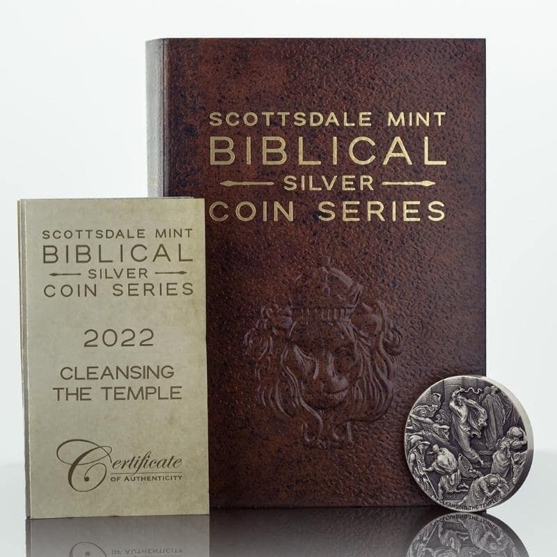 Buy 2022 2 oz Cleansing the Temple Silver Coin - Biblical Series