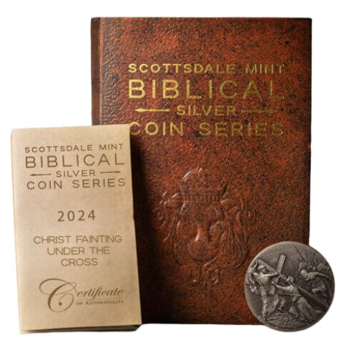 2024\u00202\u0020oz\u0020Christ\u0020Fainting\u0020Under\u0020the\u0020Cross\u0020Antique\u0020Silver\u0020Coin\u0020\u002D\u0020Biblical\u0020Series\u0020