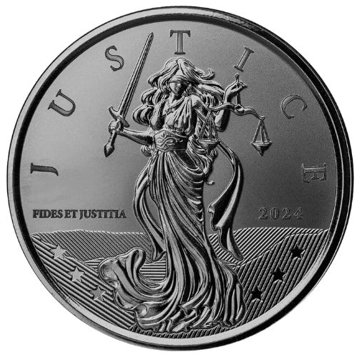 2024\u00201\u0020oz\u0020Lady\u0020Justice\u0020Silver\u0020Coin