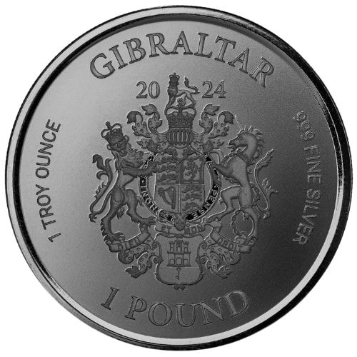 1 x 2024年 ジブラルタル 1 オンス レディ ジャスティス 銀貨コイン Buy 2024 1 oz Lady Justice Silver Coins - SD Bullion